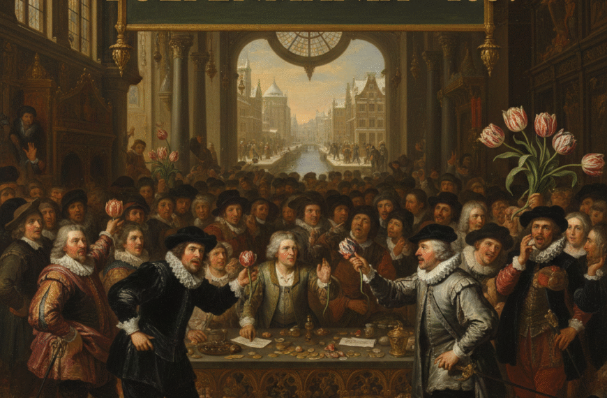 فقاعة التوليب الهولندية (1637): أول فقاعة مضاربة مسجلة